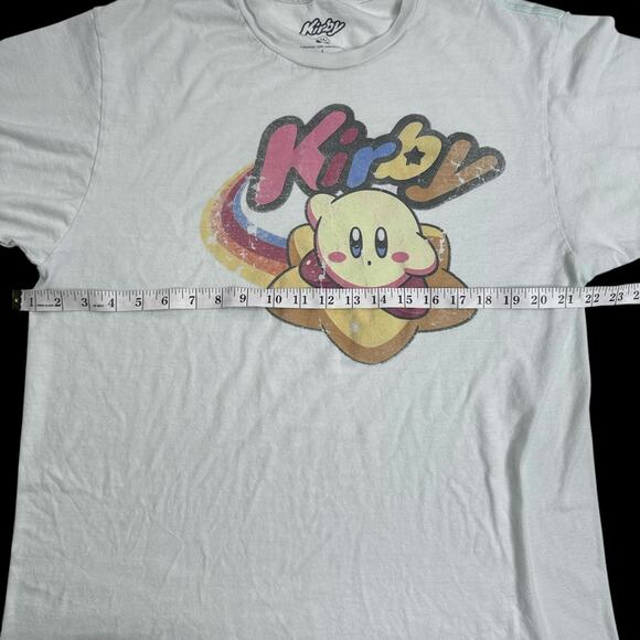 Kirby Retro Rainbow Star Graphic T-Shirt Men’s Size L Nintendo HAL Laboratory - Picture 11 of 12